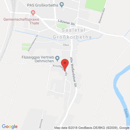 Kartenansicht Flüssiggasvertrieb Oehmichen