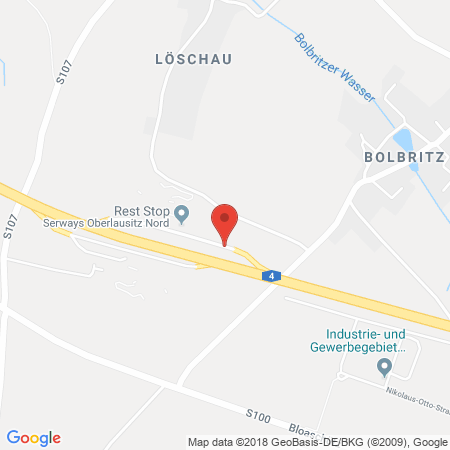 Kartenansicht BAB-Tankstelle Oberlausitz Nord