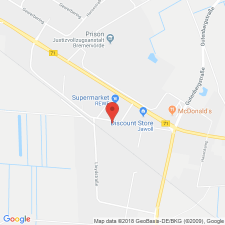 Kartenansicht Q1 Tankstelle V. Walle