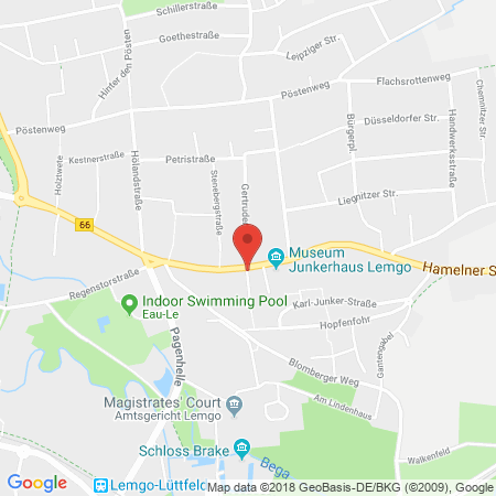 Kartenansicht Westfalen-Tankstelle