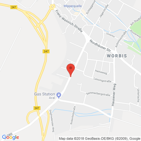 Kartenansicht Aral Tankstelle Katrin Albertsmeyer