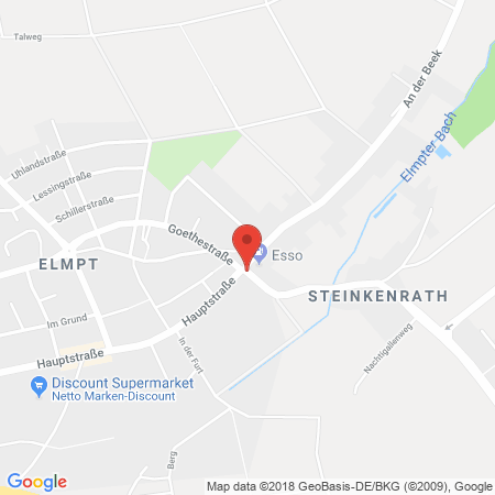Kartenansicht Esso Tankstelle