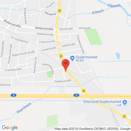 Kartenansicht ED-Tankstelle