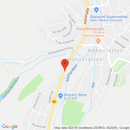 Kartenansicht Esso-Station