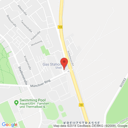 Kartenansicht Shell Station Rainer Eckstein GmbH