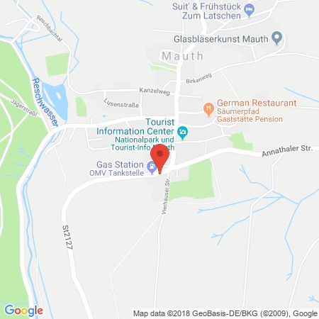 Kartenansicht OMV Tankstelle