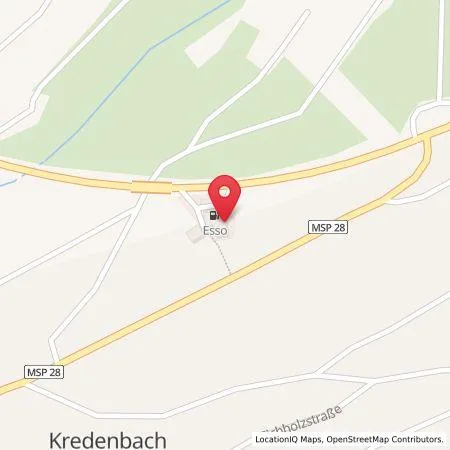 Karte Esso Station Lutz