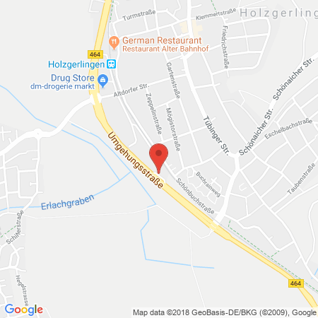 Kartenansicht JET Tankstelle Holzgerlingen