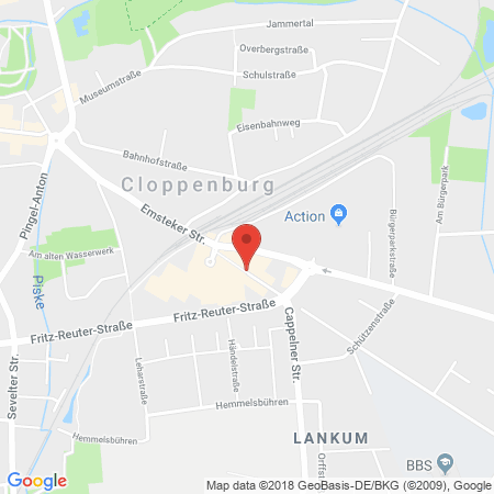 Kartenansicht Hoyer / Famila Tank-Treff Cloppenburg