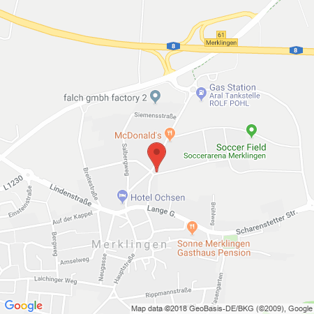 Kartenansicht Autohof Merklingen (LPG der Aral AG)