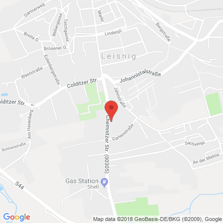 Kartenansicht Shell Station Mathias Voigtländer