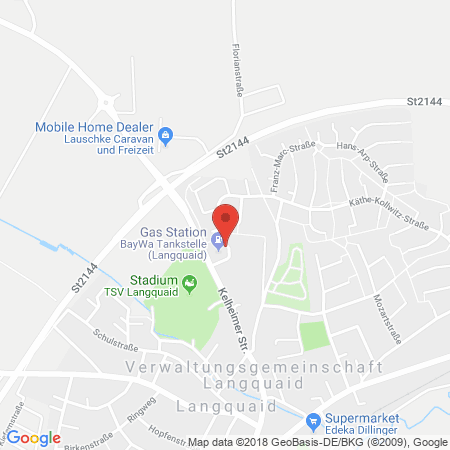 Kartenansicht BayWa Tankstelle Langquaid