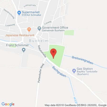 Kartenansicht BayWa Tankstelle Buxheim