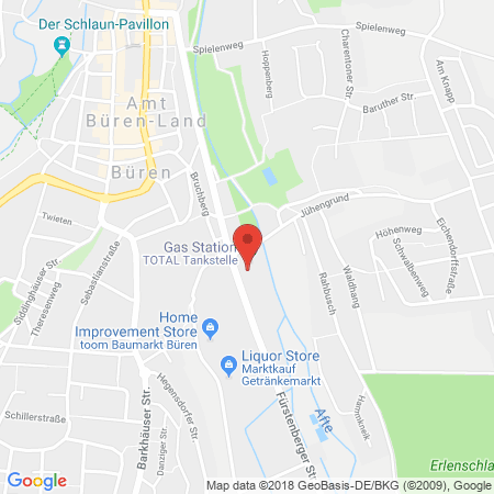 Kartenansicht Total Tankstelle