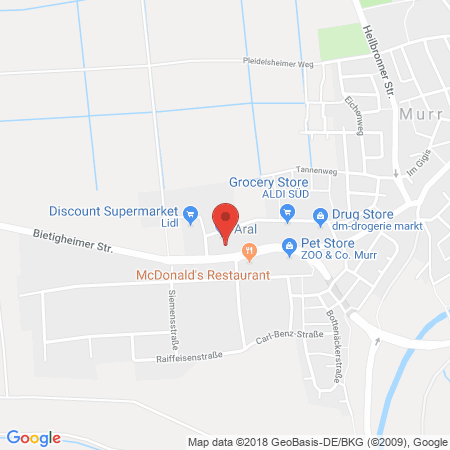 Kartenansicht Aral Tankstelle (LPG der Aral AG)