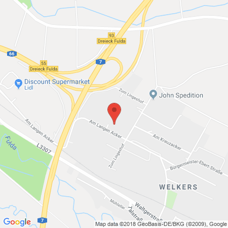 Kartenansicht RHV-Tankstelle