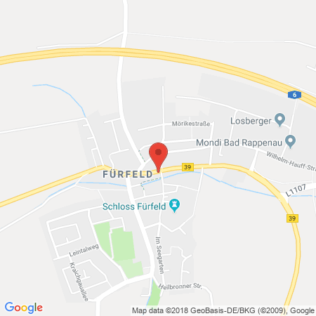 Kartenansicht Esso Tankstelle