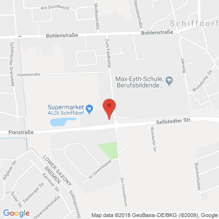 Kartenansicht Raiffeisen-Warengen. Lunestedt e.G.