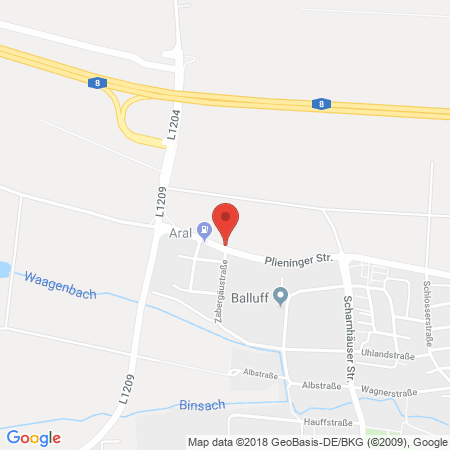 Kartenansicht Aral Tankstelle Spengler GmbH (LPG der Aral AG)