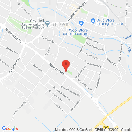 Kartenansicht AVIA Süssen