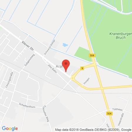 Kartenansicht ARAL Tankstelle Cloosters