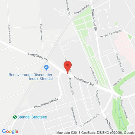 Kartenansicht Raiffeisen Warengen. Stendal e.G.