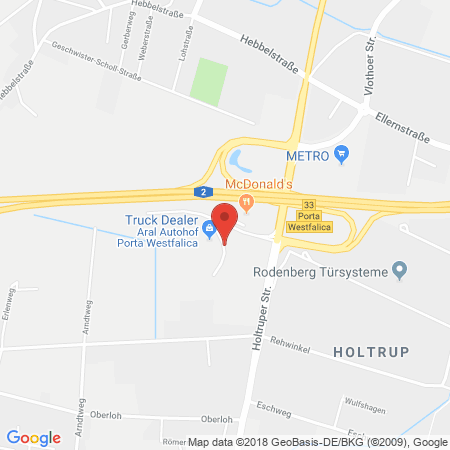 Kartenansicht ARAL Tankstelle (LPG der Aral AG)