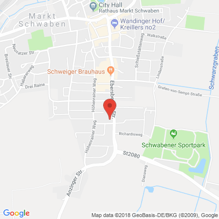 Kartenansicht ESSO-Station Wolfgang Jenuwein