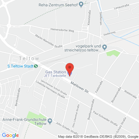 Kartenansicht JET Tankstelle Frank Kross