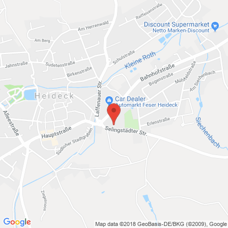 Kartenansicht Tankshop Heinloth