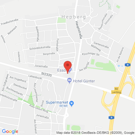 Kartenansicht ESSO Station Sieglinde Weber