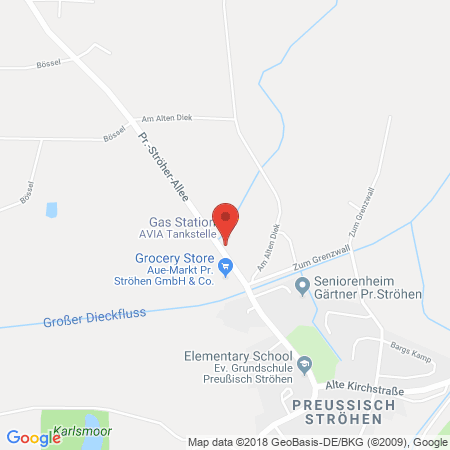 Kartenansicht AVIA-Station, Autohaus Dieker Inh. Gebr. Schubert OHG