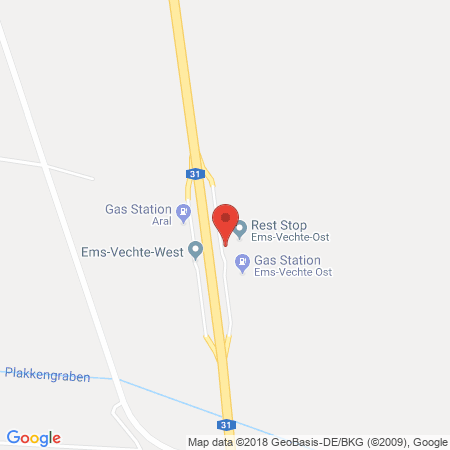 Kartenansicht BAB-Tankstelle Ems-Vechte Ost (SHELL)