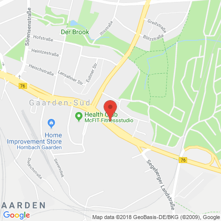 Kartenansicht Shell Station