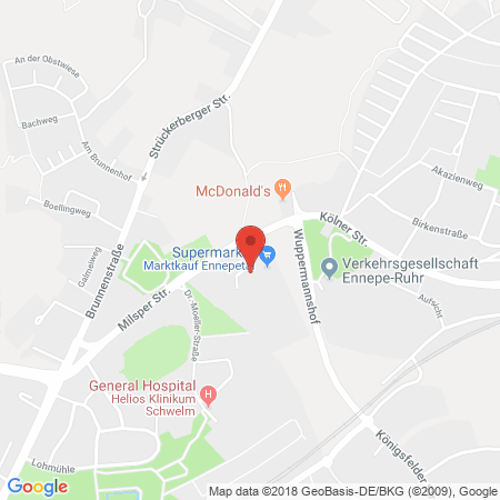 Kartenansicht Q1-Tankstelle