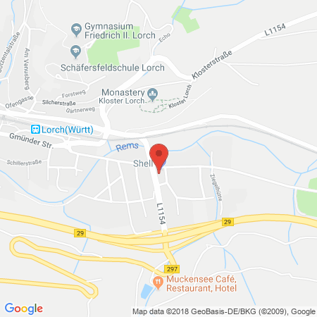 Kartenansicht Shell Station