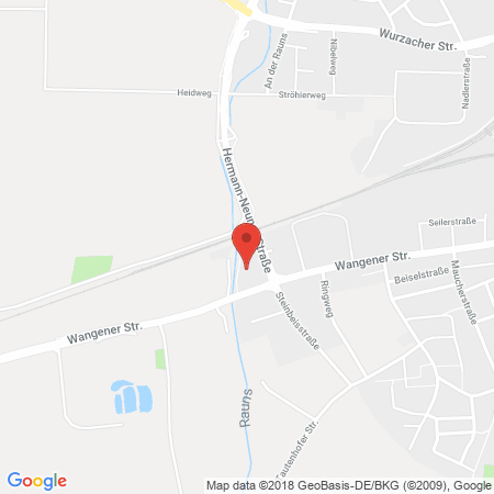 Kartenansicht Esso-Station Max Merk Autohaus