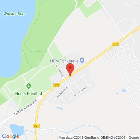 Kartenansicht HEM-Tankstelle