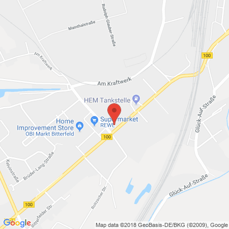 Kartenansicht HEM-Tankstelle