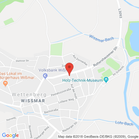 Kartenansicht Becker Tankstelle und KFZ Rep.