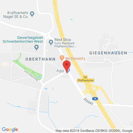 Kartenansicht AGIP Station Anton Strasser GmbH & Co.KG