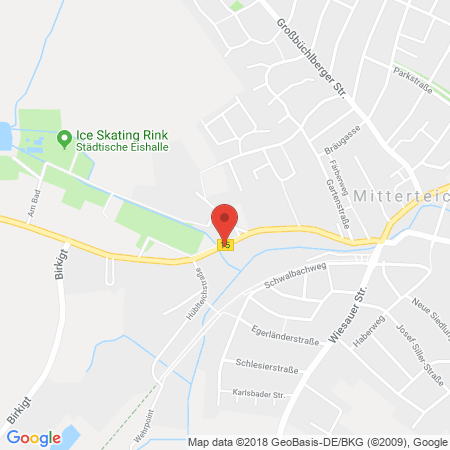 Kartenansicht AVIA Tankstelle Burger