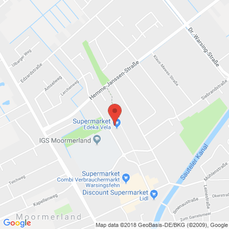 Kartenansicht Vela Einkaufswelt