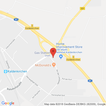 Kartenansicht Shell Station