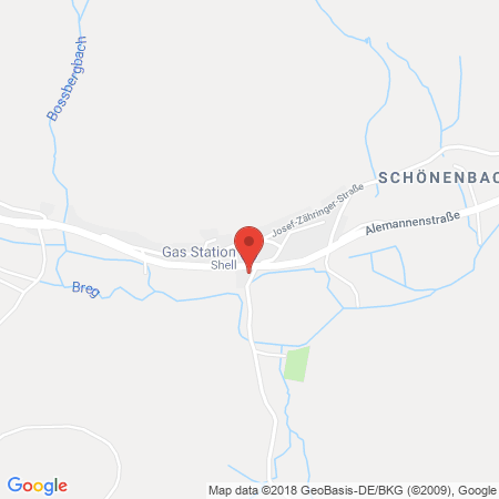 Kartenansicht Shell Station