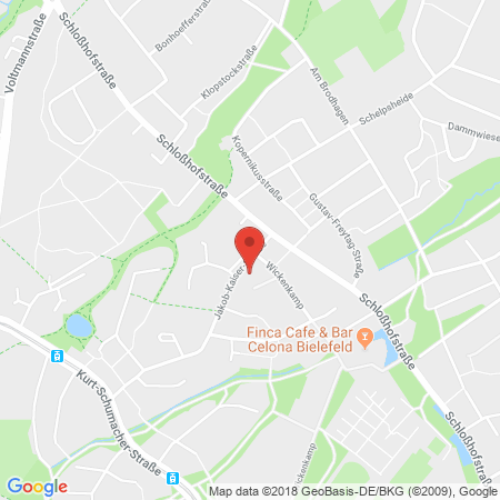 Kartenansicht Arminia Fan Tankstelle 12. Mann