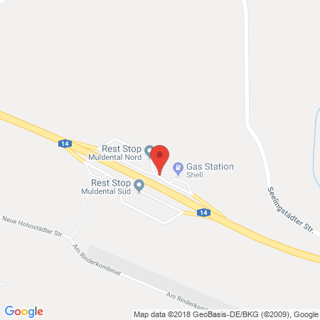 Kartenansicht BAT Muldental-Nord (SHELL)