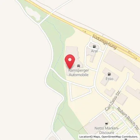 Karte Aral Tankstelle und CleanPark