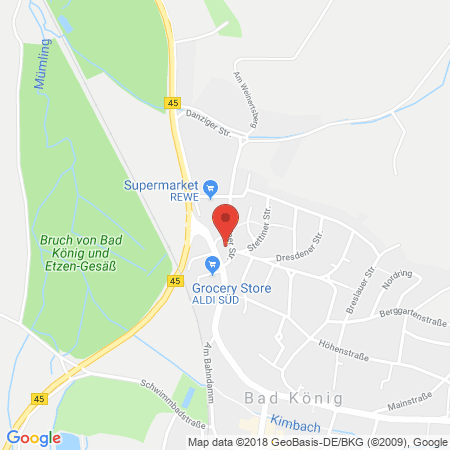 Kartenansicht Esso-Station