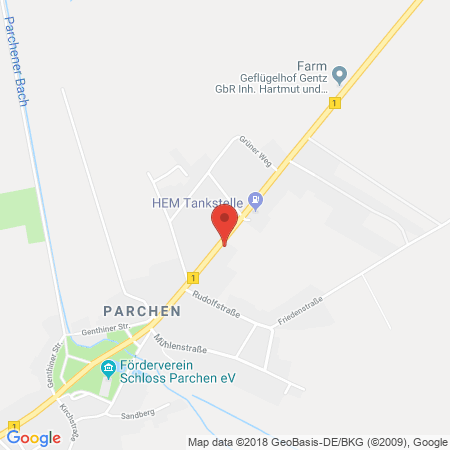 Kartenansicht HEM-Tankstelle